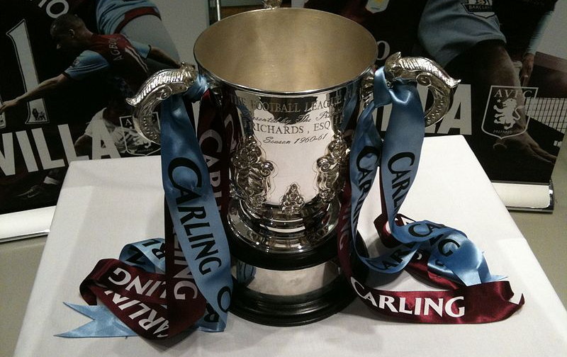 League Cup in Aston Villa colours
