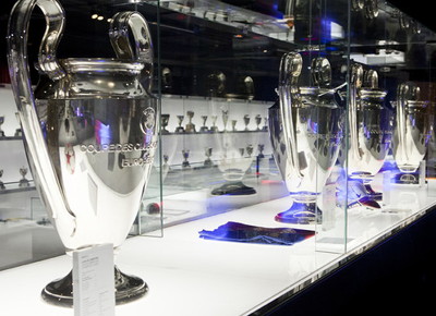 Barcelona Four Champions League Trophies