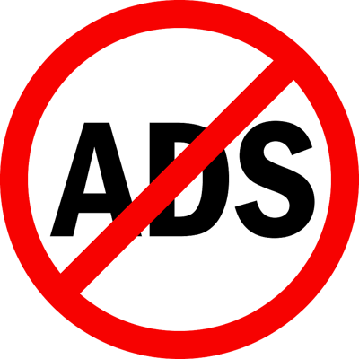 ban ads sign