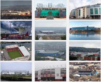 collage of stadiums