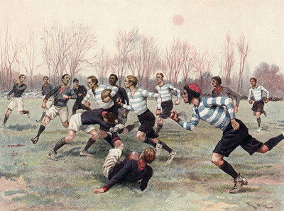 early rugby match