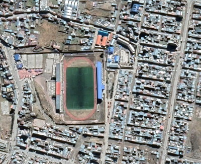 Estadio Daniel Alcides Carrión 4380 meters above sea level from above
