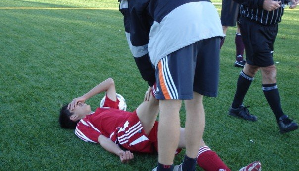 Injured Footballer