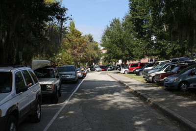 unofficial parking on road matchday