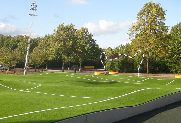 funny football pitch