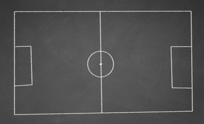 markings on a football pitch