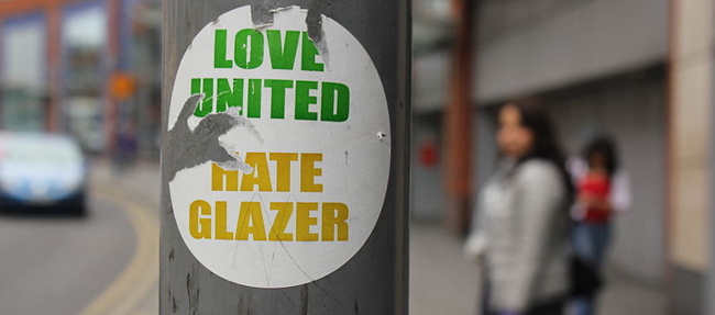 Glazer's, owners of Man United, not loved by all