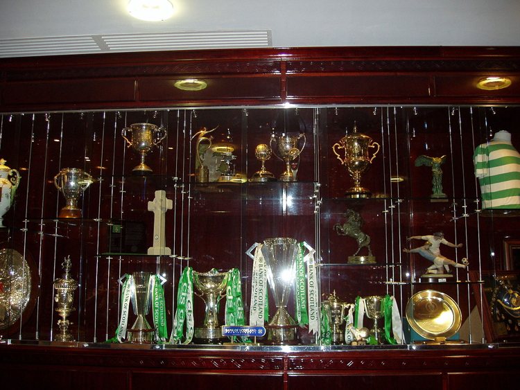 Trophy cabinet at Celtic