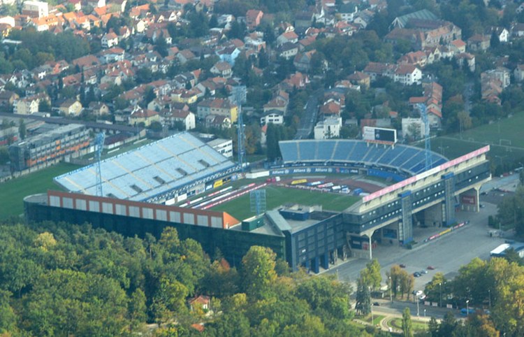 Stadion Maksimir the stadium with wings