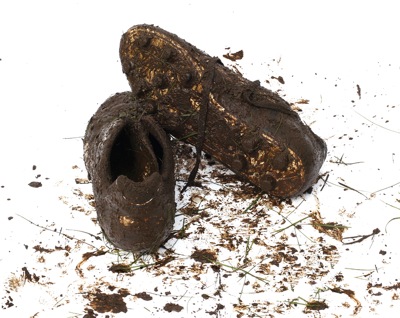 Muddy Football Boots