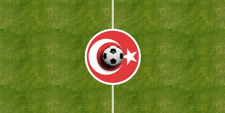 Turkey Flag on Football Pitch