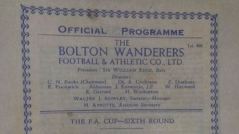 Bolton Wanderers Programme Burnden Park Disaster