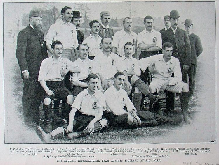 England National Team vs Scotland 1893