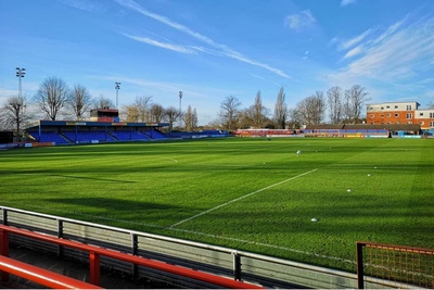 Cressing Road Stadium from the Stands