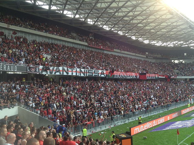 View of Stands at  Allianz Riviera