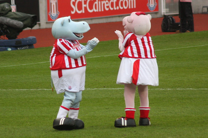 Pottermus Hippo & Pottermiss Hippo - Stoke City Mascots
