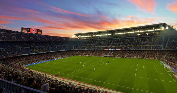 Sunset over the Nou Camp