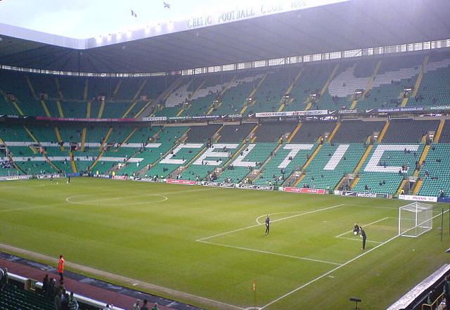 View of Celtic Park from stands