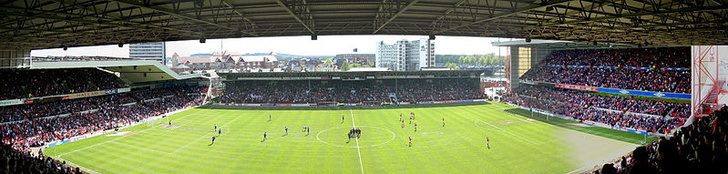 Panoramic view from stands