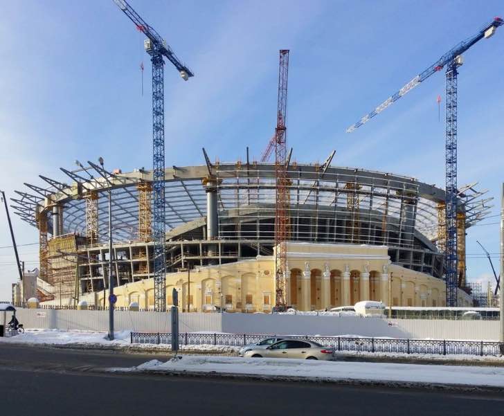The Stadium Being Re-Built