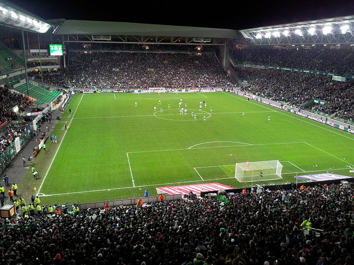 View of Geoffroy-Guichard from Jean Snella stand