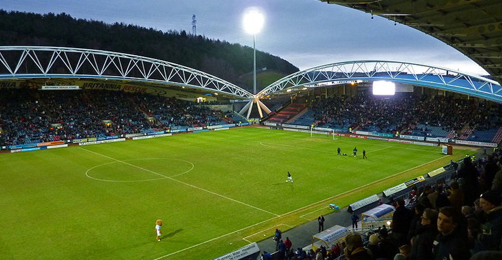 Floodlights During an Evening Game