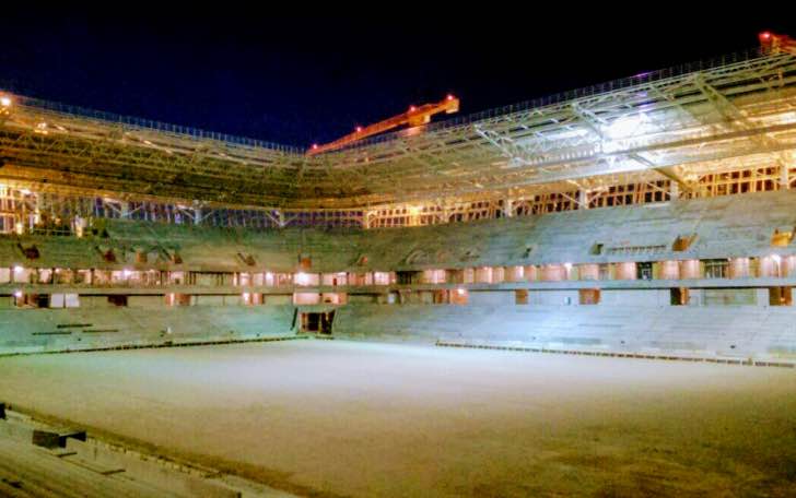Inside Stadium By Night