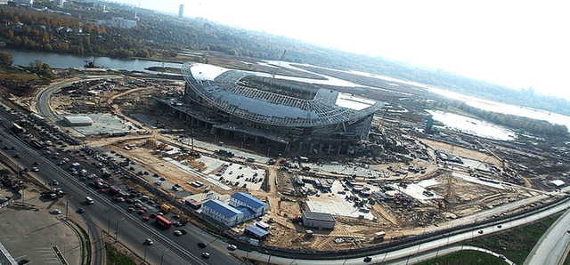 Kazan Arena under construction
