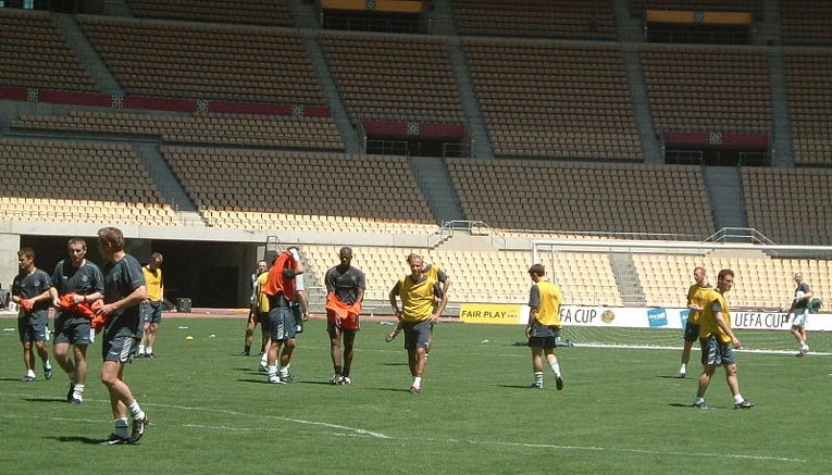 Players Train At La Cartuja