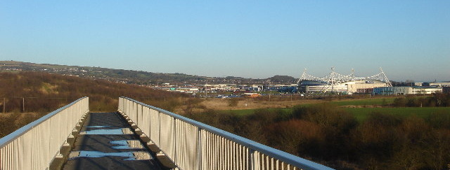 View from Motorway Footbridge