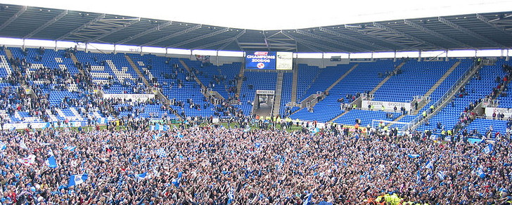 Reading celebrate winning the 2005/06 Championship