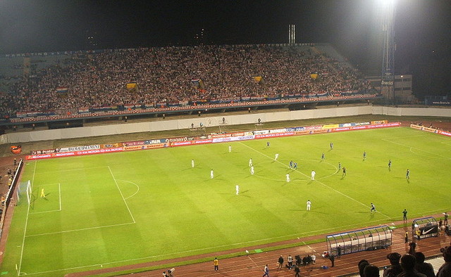 Floodlights During a Night Match