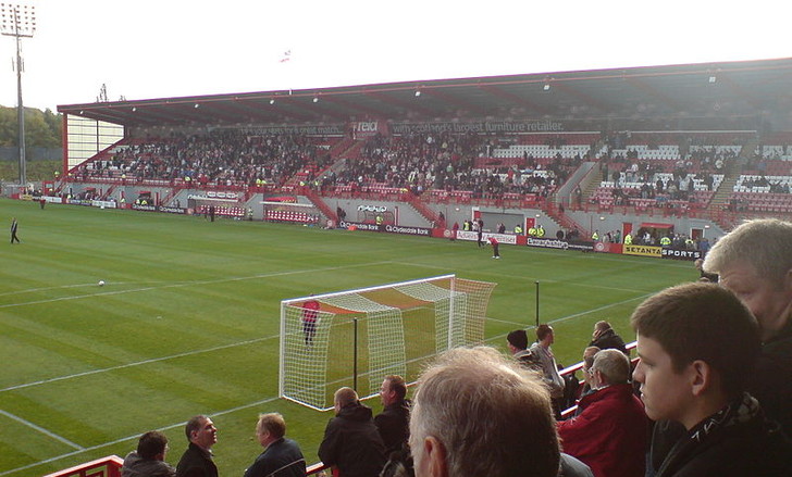 North stand looking towards Main Stand
