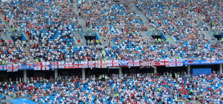 England Flags In The Stands