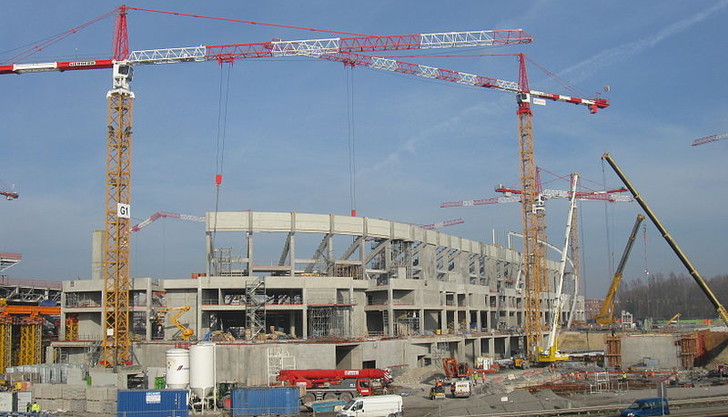 Construction of the Stade Pierre-Mauroy