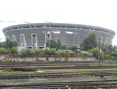New Puskás Ferenc Stadion from Keleti railway station