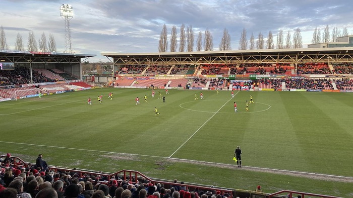 Wrexham Playing at the Racecourse Ground