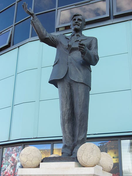 Statue of Jimmy Hill outside Ricoh Arena