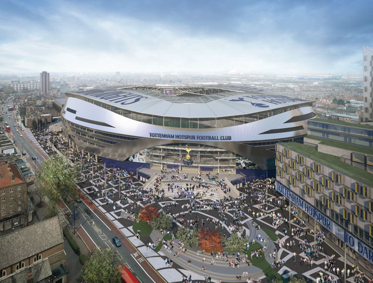 External View of Tottenham Stadium