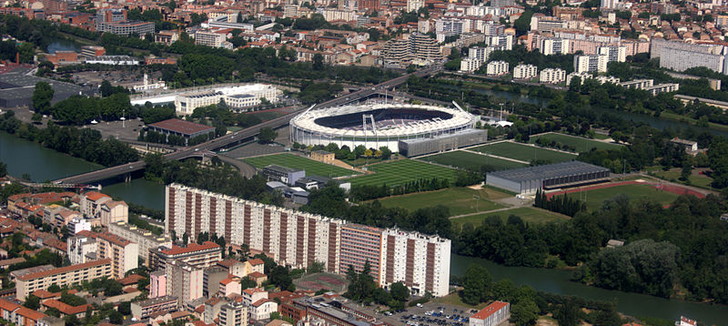 Stadium Municipal de Toulouse Aeriel View