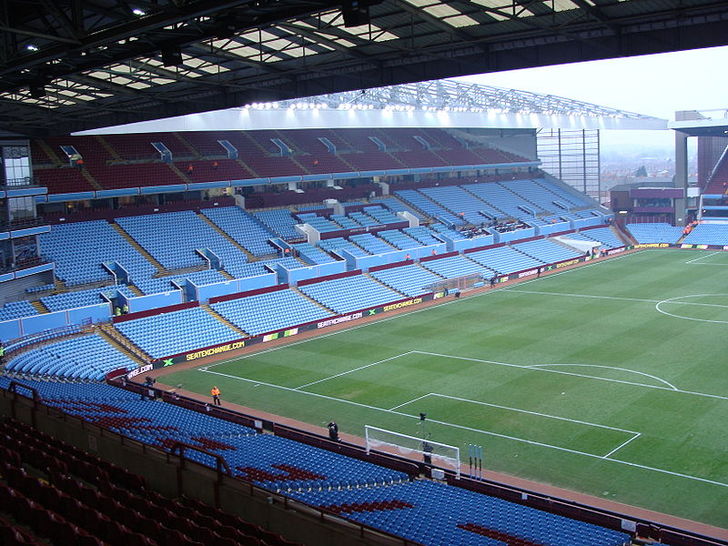 View from stands st Villa Park