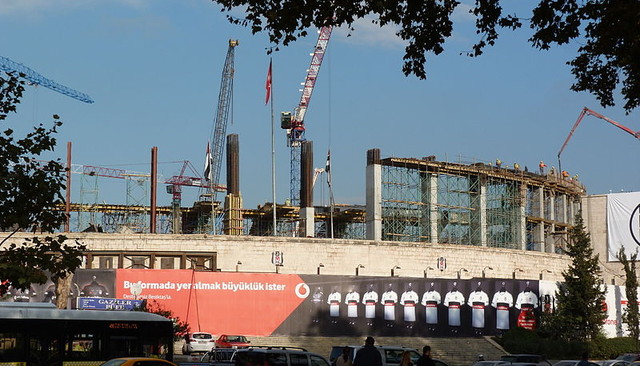Vodafone Arena under construction