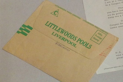 Littlewoods Pools Envelope