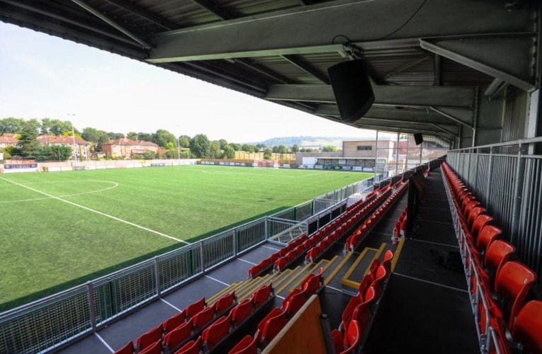 Meadowbank Stadium Dorking Wanderers - View from the Stands
