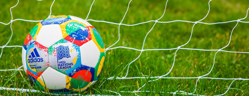 nations league football in a net
