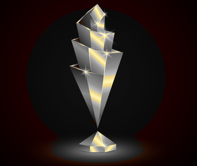 nations league trophy abstract
