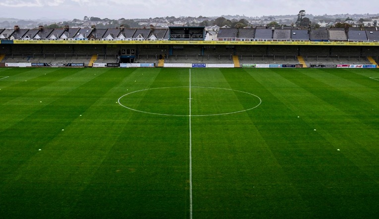 Plainmoor Stadium Torquay Pitch