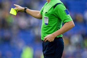 Referee Issuing Yellow Card