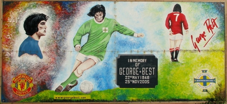 George best Mural Northern Ireland