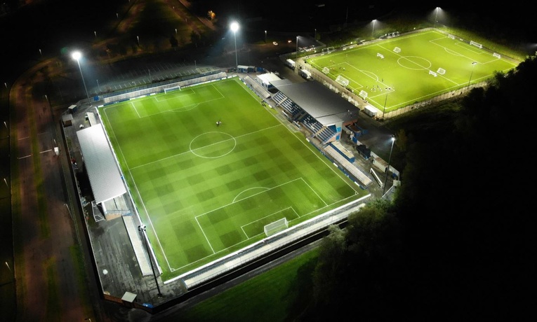 Tameside Stadium Ashton at Night